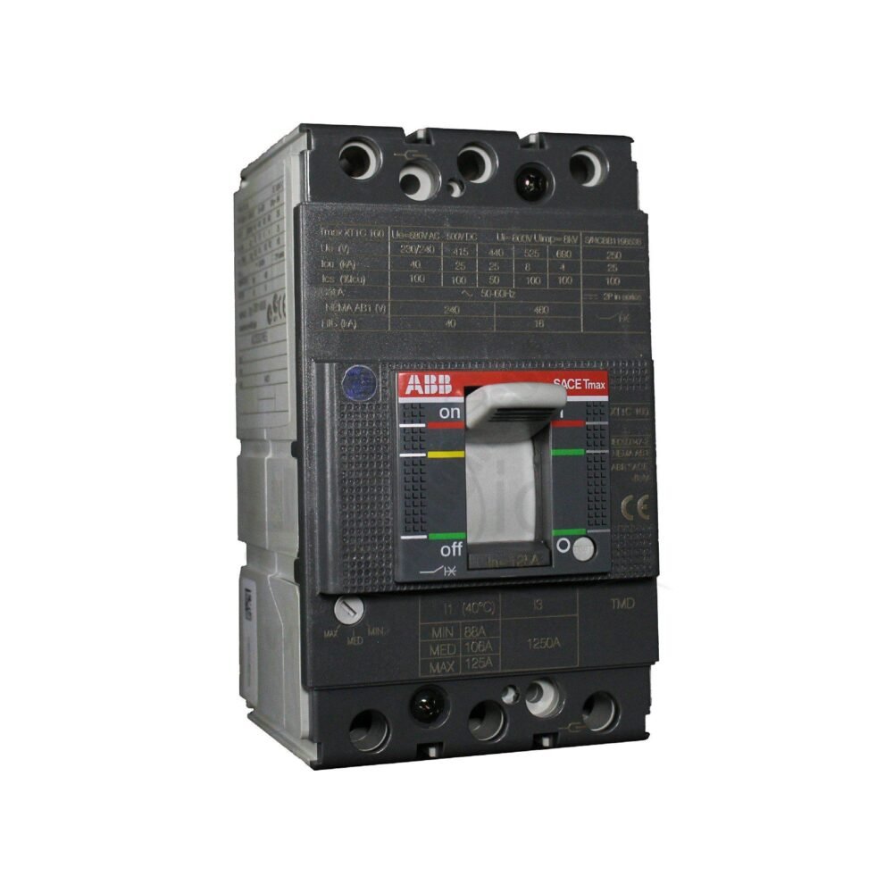مفتاح مولدد 125 امبير 25 كيلو متغير ABB ABB Circuit breaker Mccb 125amp 25K
